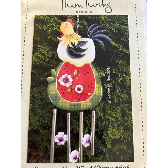 Plum Purdy Designs Summer Hen Wind Chimes #626 Pattern/Instructions 2015 - Picture 2 of 3